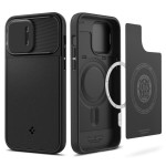 Spigen iPhone 14 Pro Max case - Optik Armor (MagFit) Black