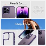 Spigen Ultra Hybrid iPhone 14 Pro case - Deep Purple