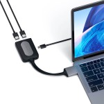 Satechi USB-C Dual 4K HDMI Space Gray adapteris