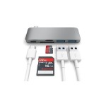 Satechi USB-C 5 Multiport Passthrough Space Gray adapteris