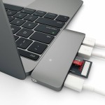 Satechi USB-C 5 Multiport Passthrough Space Gray adapteris