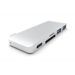 Satechi USB-C 5 Multiport Passthrough Silver adapteris