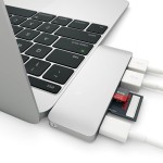 Satechi USB-C 5 Multiport Passthrough Silver adapteris