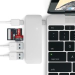 Satechi USB-C 5 Multiport Passthrough Silver adapteris