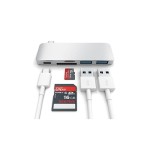 Satechi USB-C 5 Multiport Passthrough Silver adapteris