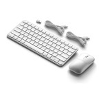 Satechi Slim CEX1 belaidė klaviatūra + belaidė pelė - Silver