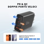 Tech-Protect 120W Gan-4 USB-C / USB-A kroviklis - Black
