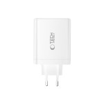 Tech-Protect 120W Gan-4 USB-C / USB-A kroviklis - White