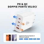 Tech-Protect 120W Gan-4 USB-C / USB-A kroviklis - White