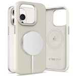 Tech-Protect Silicone Pure MagSafe iPhone 15 Pro case - Cosmic Latte