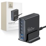 Tech-Protect 160W Gan-6 USB-C / USB-A kroviklis - Black