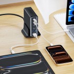 Tech-Protect 160W Gan-6 USB-C / USB-A kroviklis - Black
