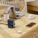 Tech-Protect 160W Gan-6 USB-C / USB-A kroviklis - Black