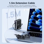 Tech-Protect 240W Gan-6 6 Port kroviklis - Black