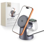 Tech-Protect QI2.2 A48 3IN1 25W MagSafe kroviklis - Dark Grey