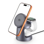 Tech-Protect QI2.2 A48 3IN1 25W MagSafe kroviklis - Dark Grey