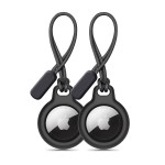 Tech-Protect Apple AirTag Rough Chain dėklas - Black (2x Pack)