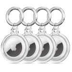Tech-Protect Apple AirTag dėklas - Clear (4x Pack)
