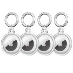 Tech-Protect Apple AirTag dėklas - Clear (4x Pack)