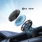 Tech-Protect V9 ArcticBoost magnetinis automobilinis bevielis kroviklis 25W Black