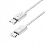 Tech-Protect USB-C / USB-C 60W 1m krovimo laidas - White