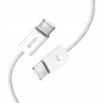 Tech-Protect USB-C / USB-C 60W 1m krovimo laidas - White