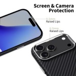 Tech-Protect iPhone 17 Pro Carbon case with MagSafe - Black/Silver