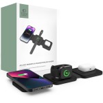 Tech-Protect 3in1 15W-A24 MagSafe sulankstomas kroviklis - Black