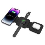 Tech-Protect 3in1 15W-A24 MagSafe sulankstomas kroviklis - Black