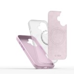 Tech-Protect Silicone Pure MagSafe iPhone 16 case - Pink Pearl