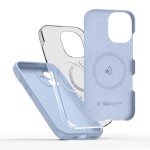 Tech-Protect Silicone MagSafe iPhone 17 case - Mist Blue