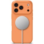 Tech-Protect Silicone MagSafe iPhone 17 Pro Max case - Cosmic Orange
