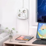 Tech-Protect išmanusis USB-A / C maitinimo lizdas - White