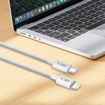 Tech-Protect USB-C / Lightning 1m krovimo laidas - Grey (be pakuotės)