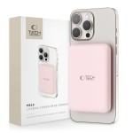 Tech-Protect MagSafe 5000maH Power Bank with Wireless Charging - Pink (išpakuotas)