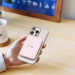 Tech-Protect MagSafe 5000maH Power Bank with Wireless Charging - Pink (išpakuotas)