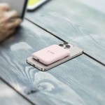 Tech-Protect MagSafe 5000maH Power Bank with Wireless Charging - Pink (išpakuotas)