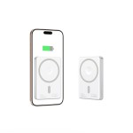 Tech-Protect MagSafe LifeMag 5000maH Power Bank with Wireless Charging - Silver