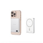 Tech-Protect MagSafe LifeMag 5000maH Power Bank with Wireless Charging - Silver