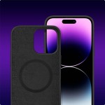 Tech-Protect iPhone 15 Pro Max Silicone Case with MagSafe - Matte Black