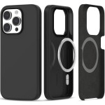 Tech-Protect iPhone 15 Pro Max Silicone Case with MagSafe - Matte Black