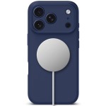 Tech-Protect Silicone MagSafe iPhone 17 Pro case - Deep Blue
