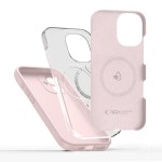 Tech-Protect Silicone MagSafe iPhone 17 case - Pink Pearl