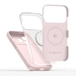 Tech-Protect Silicone MagSafe iPhone 17 Pro case - Pink Pearl