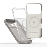 Tech-Protect Silicone MagSafe iPhone 17 Pro Max case - Stone Grey