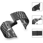 44/45/46/49mm Tech-Protect Stainless Band - Black (be pakuotės)