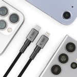 Tech-Protect USB-C / Lightning 1m krovimo laidas - Iron Grey
