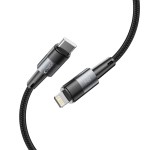 Tech-Protect USB-C / Lightning 1m krovimo laidas - Black
