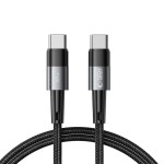 Tech-Protect USB-C / USB-C 60W 1m krovimo laidas - Black (be pakuotės)