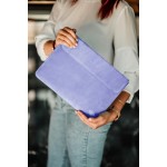 Rankų darbo natūralios zomšos violetinis dėklas tinkantis MacBook Pro 13 / MacBook Air 13 Retina